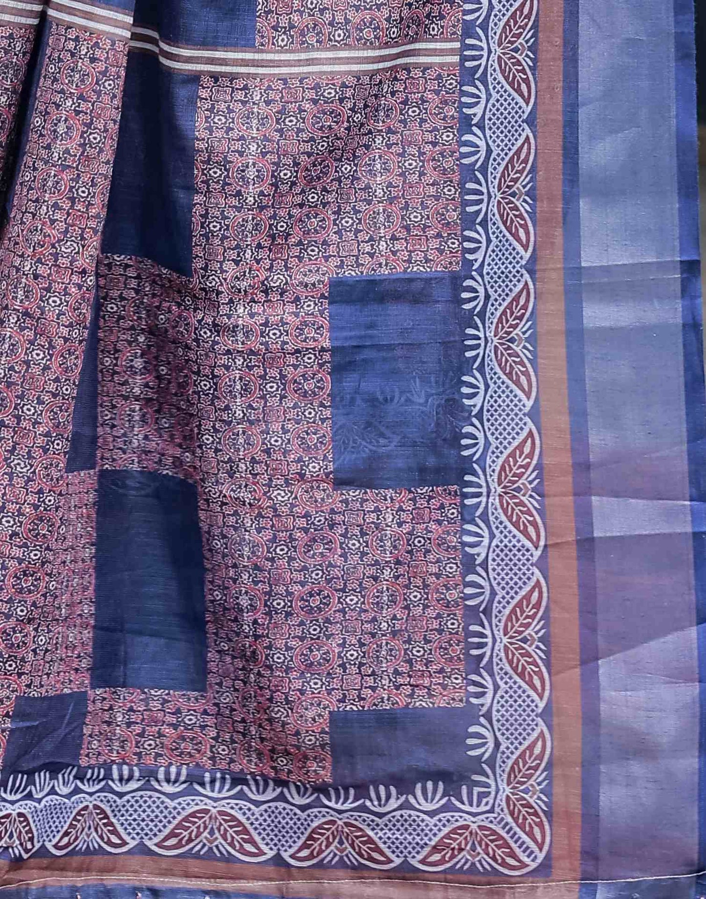 Elegiac Blue Printed Saree