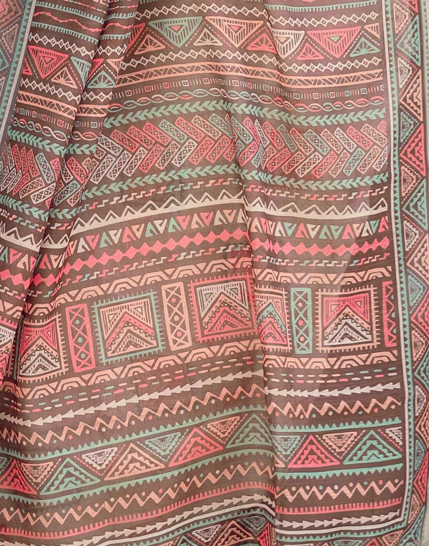 Emolient Cream Printed Saree