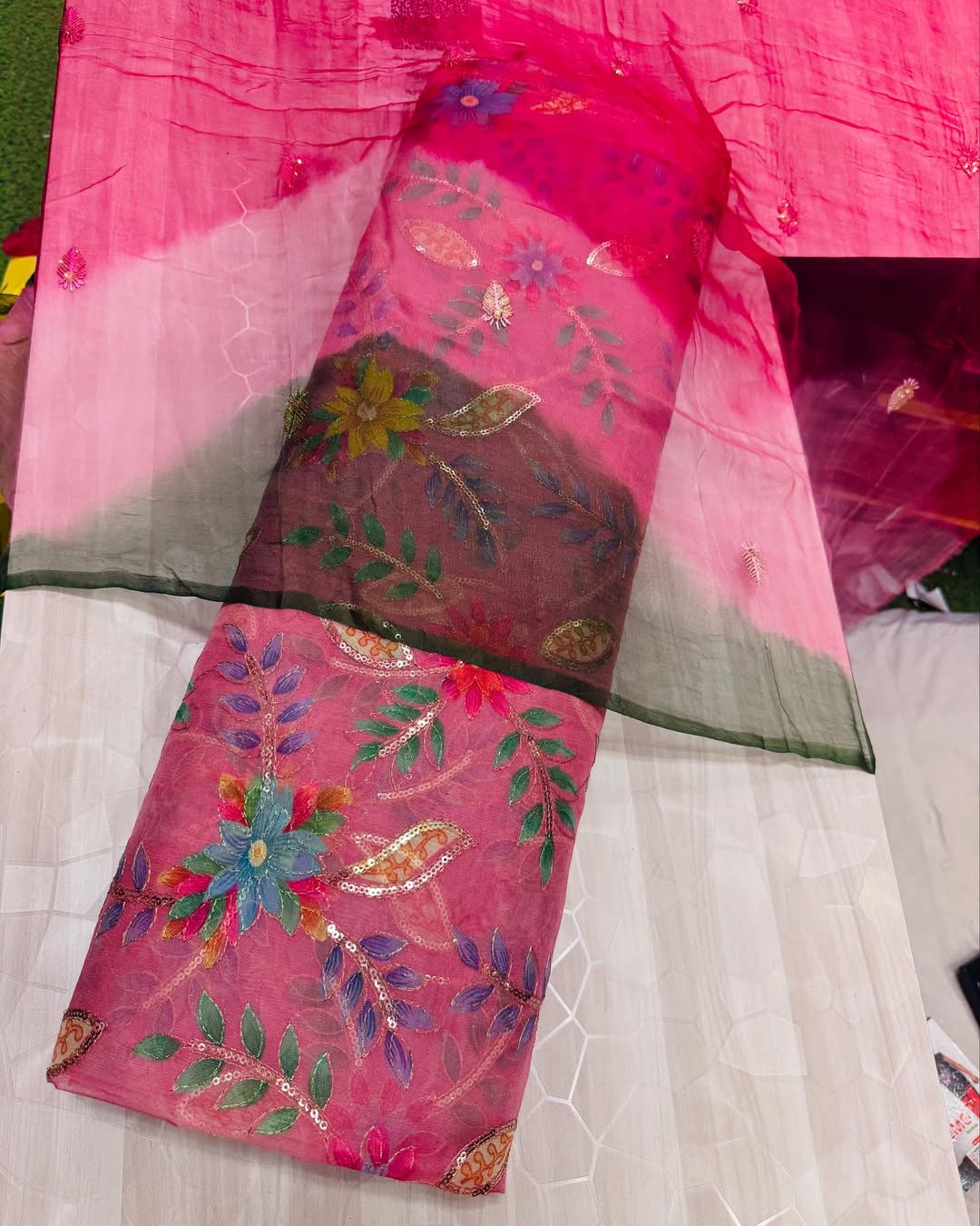 Cerise Pink Position Fabric