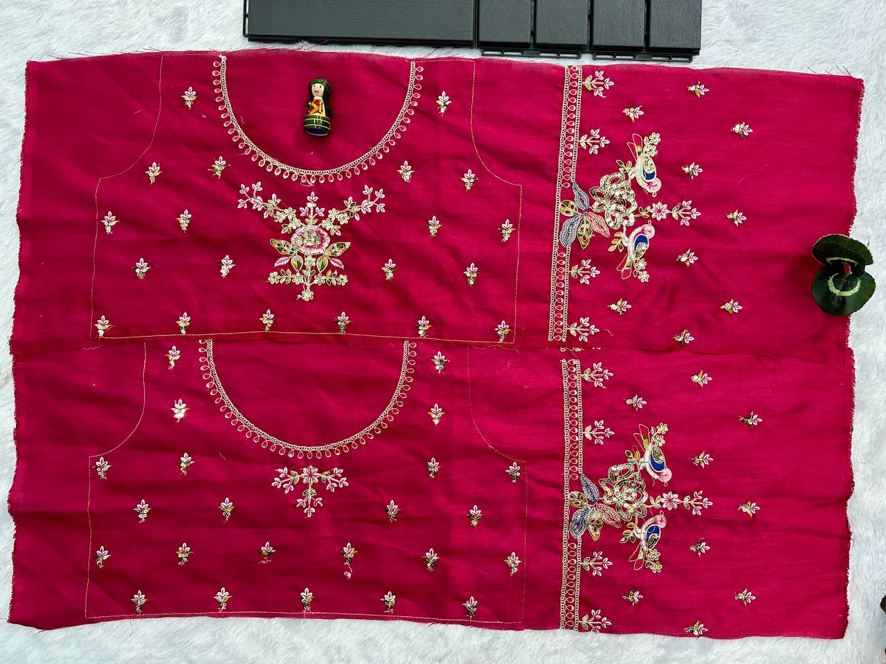 Cotton Thread and Embroidery Work Saree