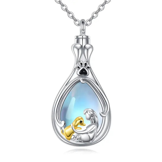 Albino Silver Pendant Necklace