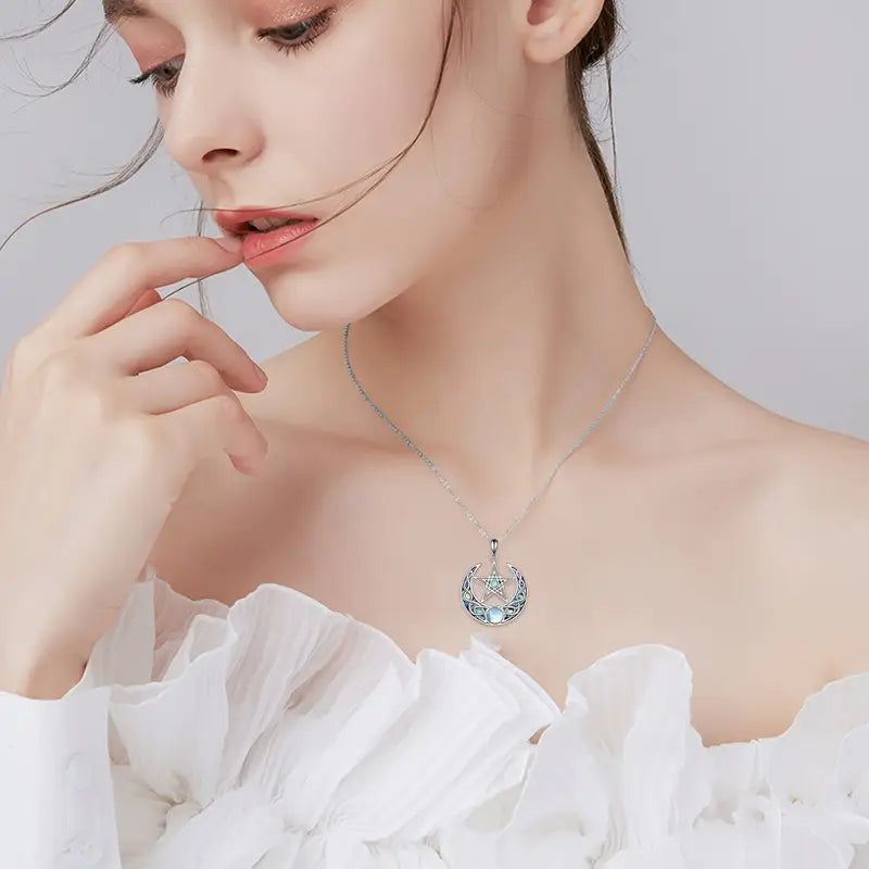 Cinereal Silver Pendant Necklace