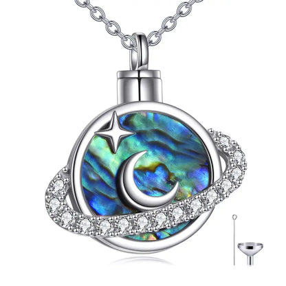 Canescent Silver Pendant Necklace