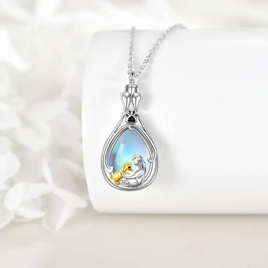 Albino Silver Pendant Necklace