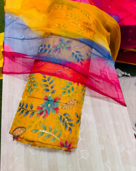 Blonde Yellow Position Fabric