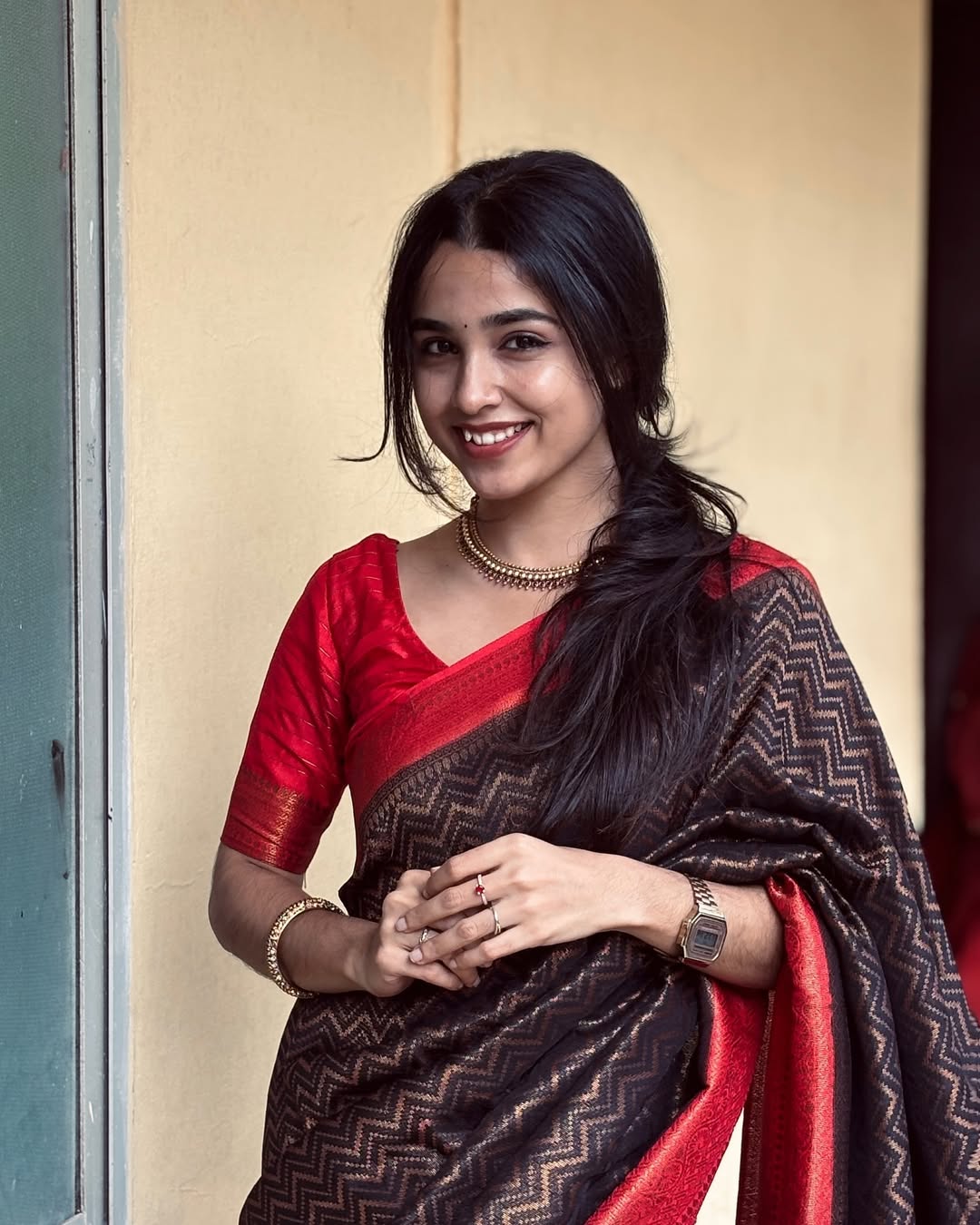 Aphotic Black Banarasi Silk Saree
