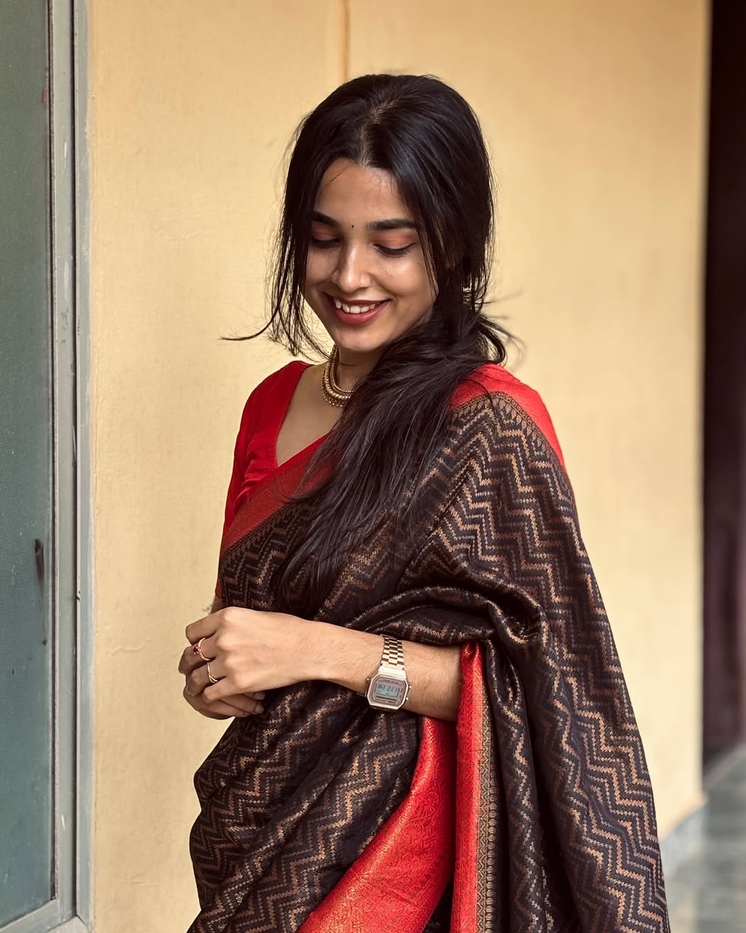 Aphotic Black Banarasi Silk Saree