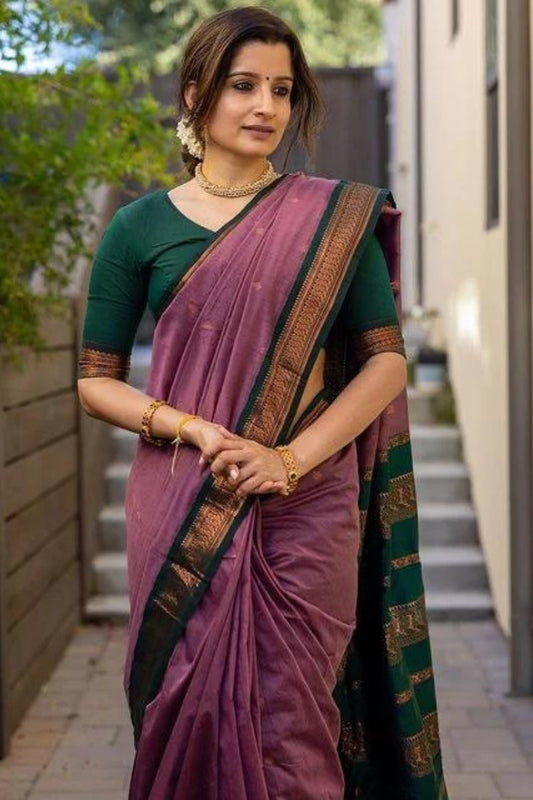Welsh English Color Banarasi Silk Saree