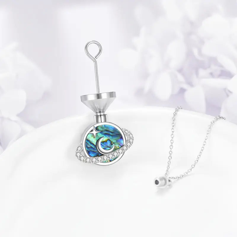 Canescent Silver Pendant Necklace