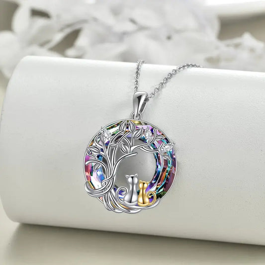 Dusky Silver Pendent Necklace
